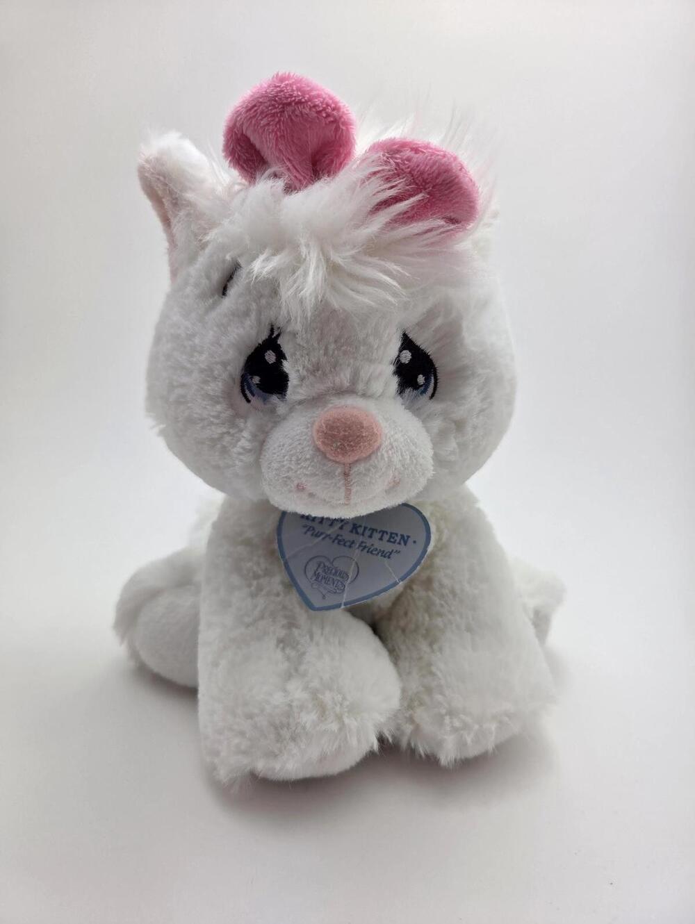 Precious Moments Tender Tails Kitty Kitten Plush, Vintage Collectible (9 inch)